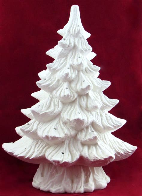 unfinished ceramic christmas tree|ceramic christmas tree base only.